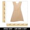 Dress Icon Clothes Fashion Unfinished Craft Wood Holiday Christmas Tree DIY Pre-Drilled Ornament